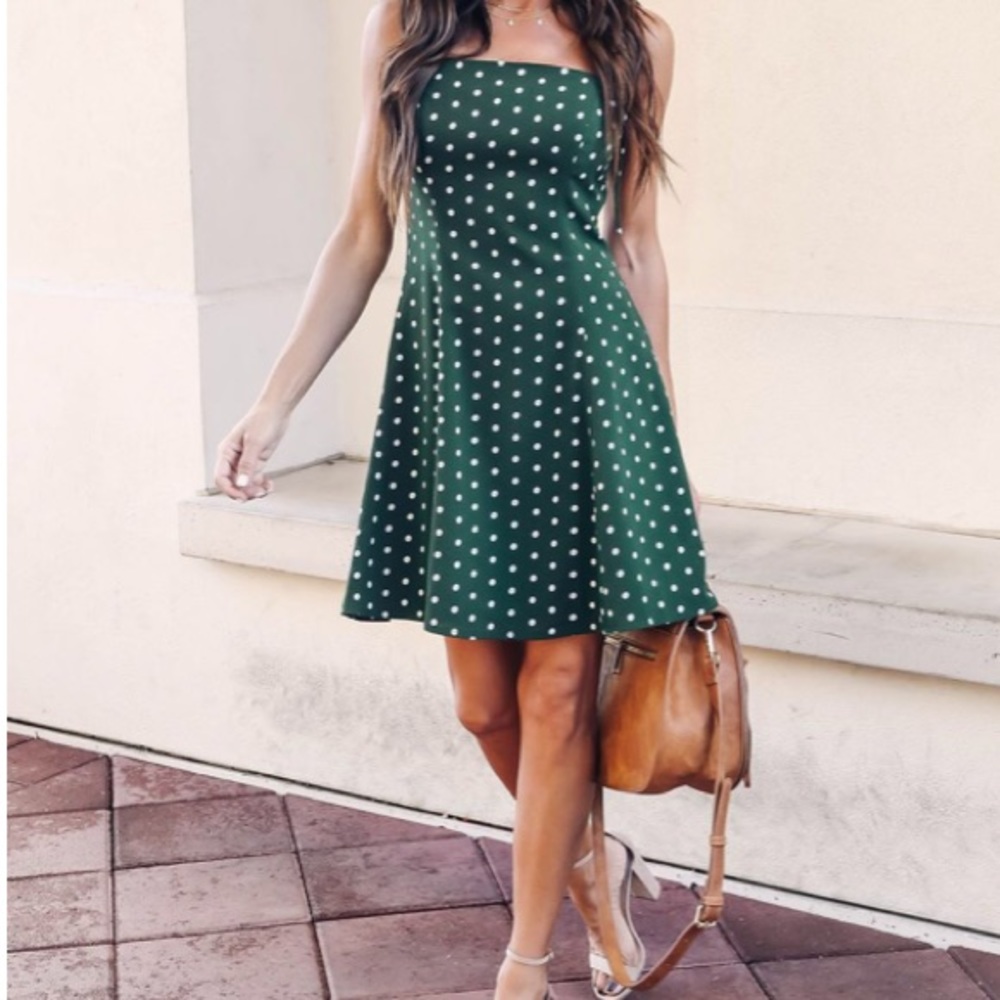 Green Polka Dot Dress